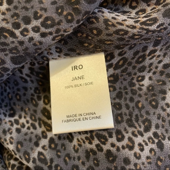 IRO 100% Silk ‘Jane’ Leopard Print Mini Dress - Picture 13 of 14